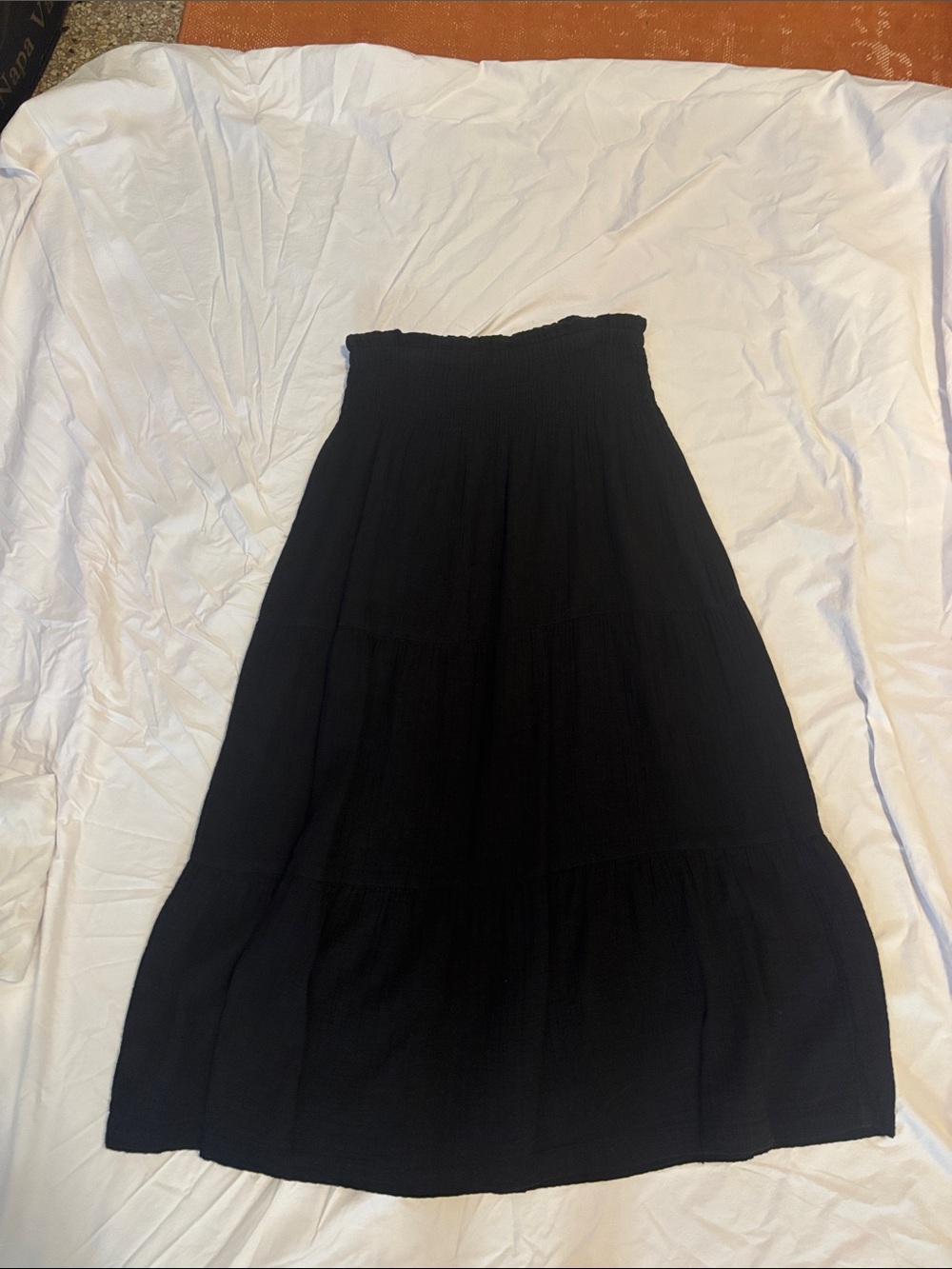 Gap Black Smocked Waist Maxi Skirt - Women